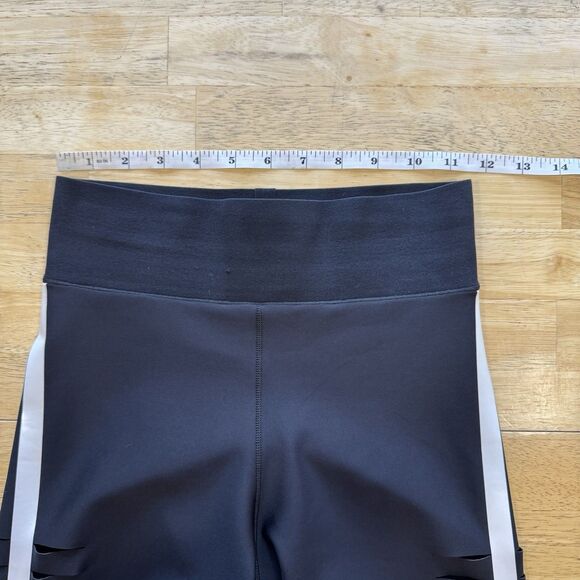 Ultracor Ultra High Silk Slash Ankle Leggings Compression Black Sexy $185 Size M - Picture 8 of 12